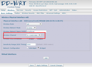 DD-WRT screenshot